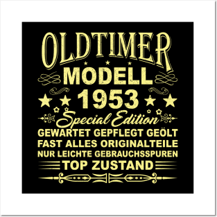 OLDTIMER MODELL BAUJAHR 1953 Posters and Art